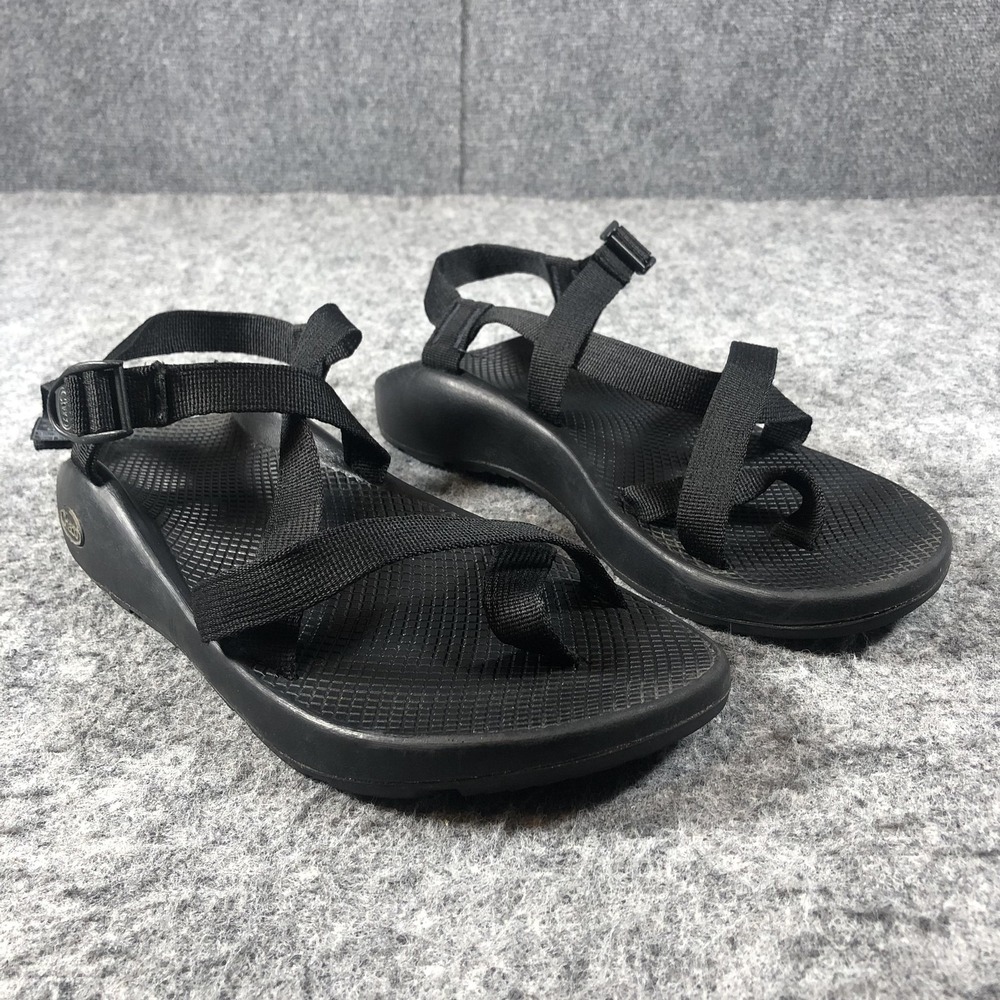 Chaco ZX2 Toe Loop‎ Sandals Mens 12 Black Adjustable Hiking Outdoor Comfort